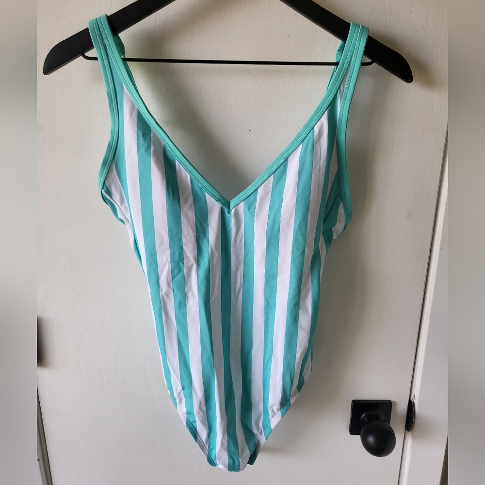 Womens Kona Sol One piece Striped Swim